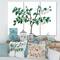 Designart - Vintage Green Leaves Plants I - Traditional Canvas Wall Art Print